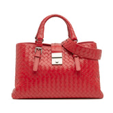 Small Nappa Intrecciato Roma Satchel